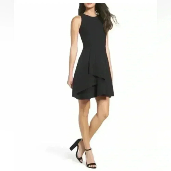 Adelyn Rae Athena Ruffle Fit and Flare Sleeveless Mini Cocktail Dress Size XS. - Picture 1 of 11